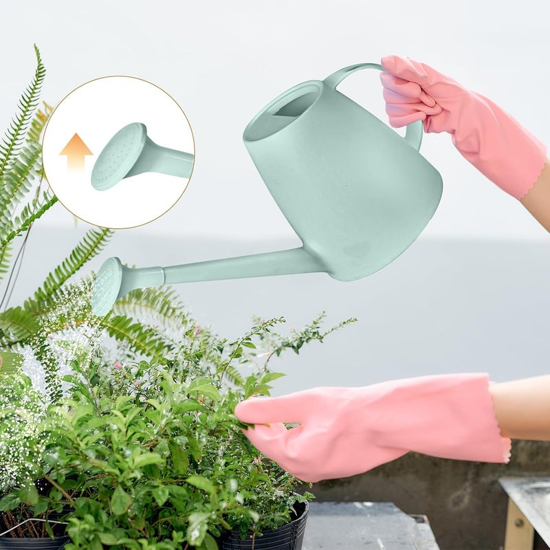 VKPLITE Plant Watering Can - Plastic Indoor and Outdoor - 1/2 Gallon - Green - Image 5
